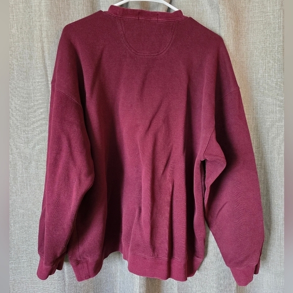 Vintage Gant Sweater Mens XL Pullover Maroon Sweatshirt Crew neck Casual - Picture 2 of 4